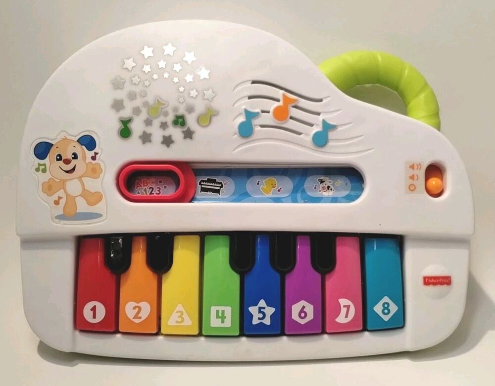 Fisher Price Laugh And Learn Silly Sounds Light Up Piano Musical Keyboard -Works